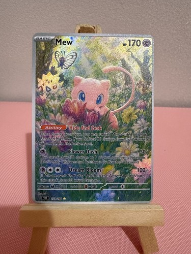 Mew floral pokemon - pokemon, card