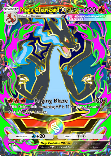 Digital mega charizard x - x, ex